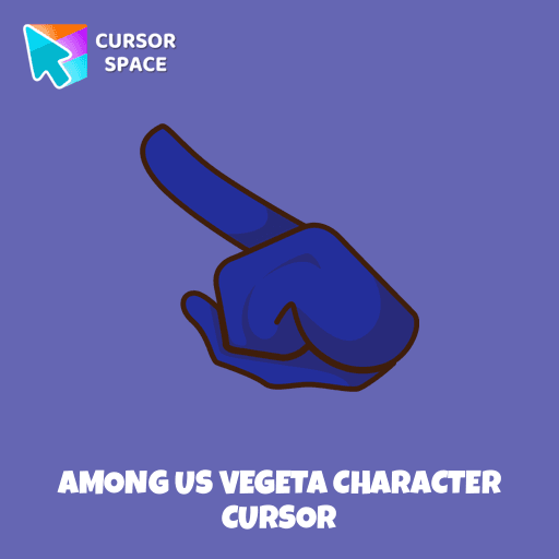 Among Us Vegeta Character cursor arrow cursor